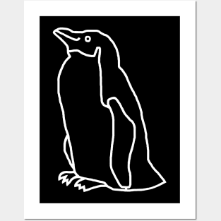 Ghost Penguin Minimal Style Posters and Art